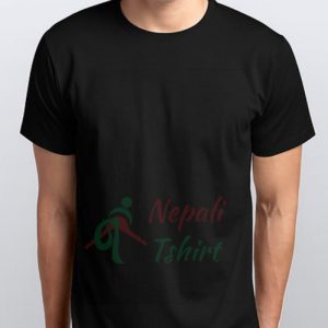 Black Plain T-shirt in Nepal